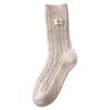 Wool Socks Children'S Stacking Socks Winter Warm, Piled And Thickened Internet Celebrity Explosion Cute Cloth Label Dachshund Dog Medium Tube Socks