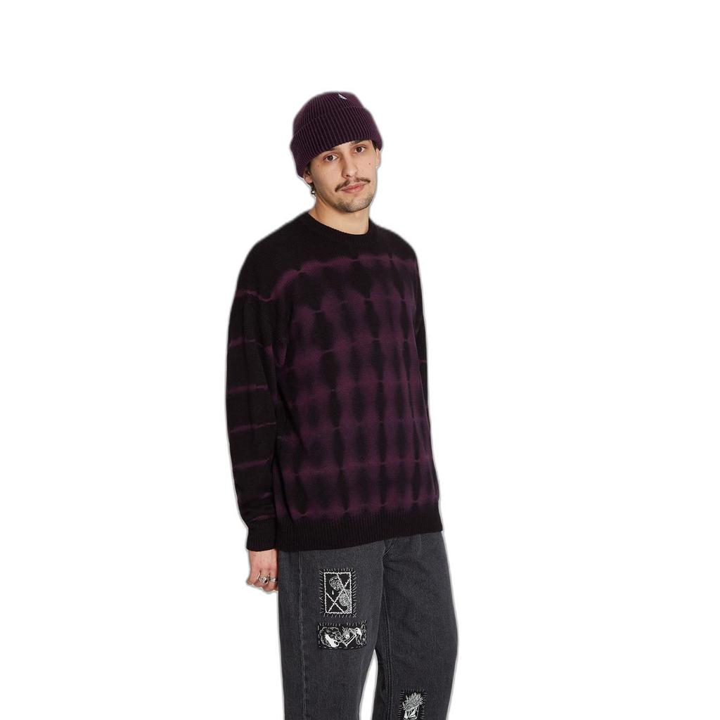Volcom Crew Neck Sweater BARODE Stylish Size Small Men's Tie-Dye (Classic Fit) [A0732202 / SWEATER] Tie-Dye Sweater,