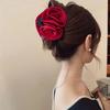 French Rose Hair Claw Clips Temperament Elegant Hairpin Women Princess Headdress Fashion Grab Clip Female Hair Accessories