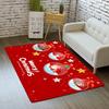 Christmas Santa Claus Rug Carpet Mat for Living Room Home Decoration Merry Christmas with Tree Ornament Candy Cane Snowflake