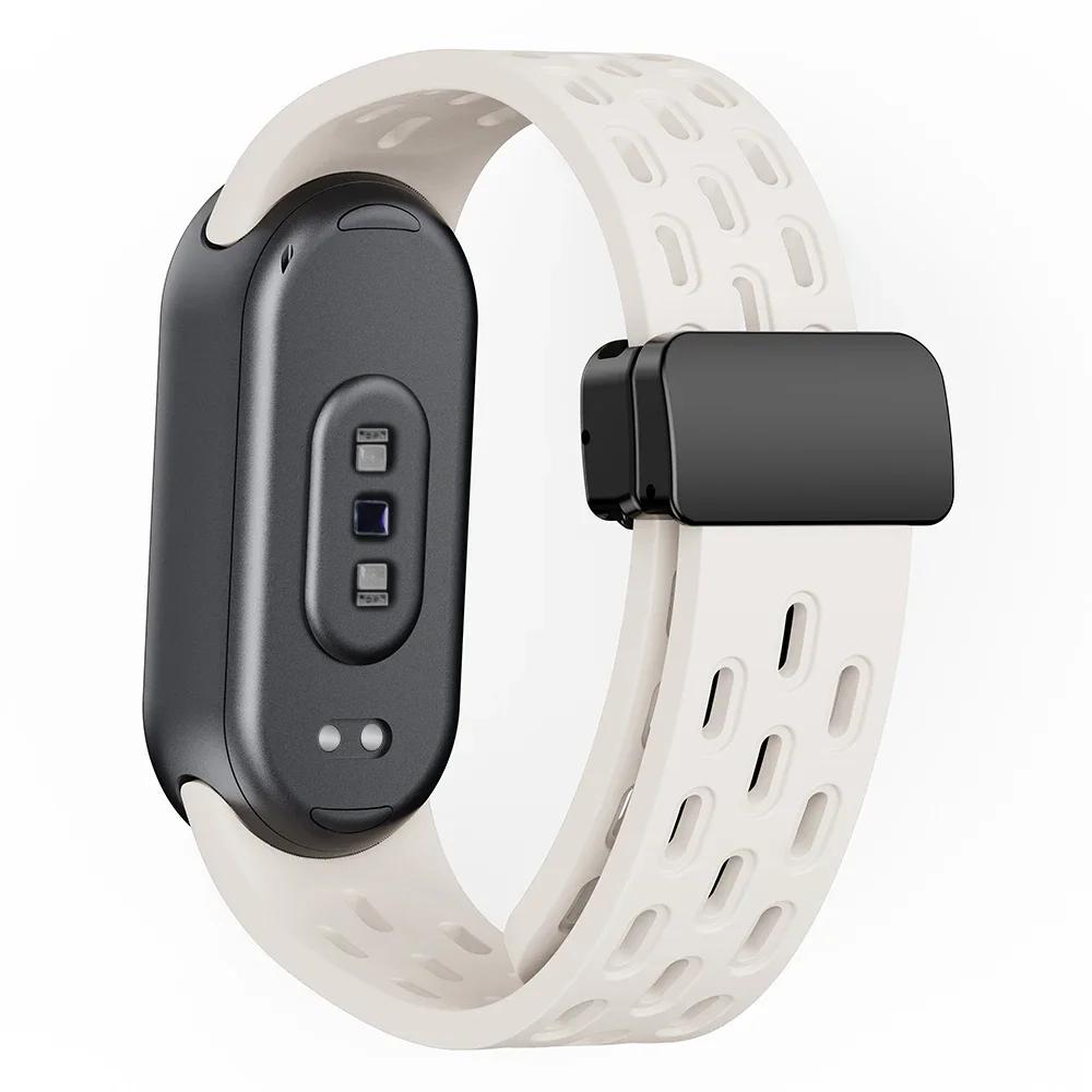 Sports Silicone Strap For Xiaomi Mi Band 9 Breathable Smart Watch Watchband Replacement Bracelet for Mi Band 8 9 Accessories