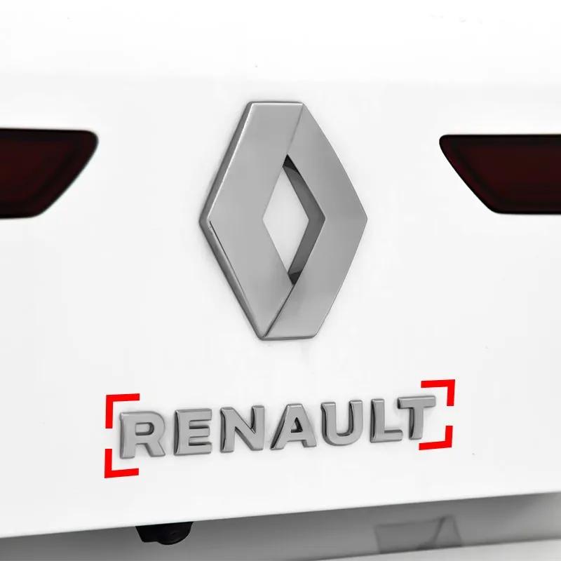 2026 Hot For Renault Hub Caps For Renault Megane 2 3 4 RS Grand Scenic Clio Captur Duster Trafic Logan 3D ABS car Letter Rear ta
