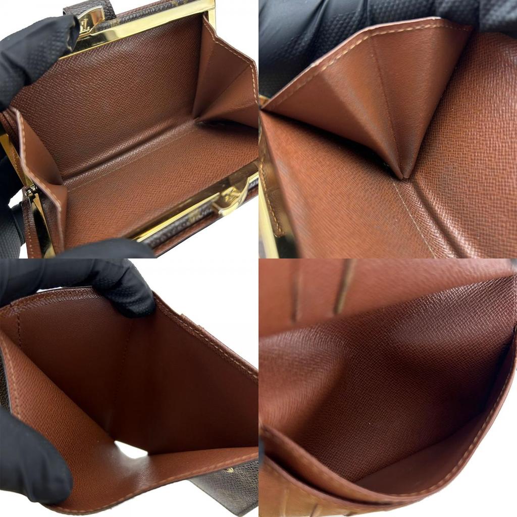 Used LOUIS VUITTON Bifold Wallet Portefeuille Vienova M61674 Monogram Brown Brown Initial included