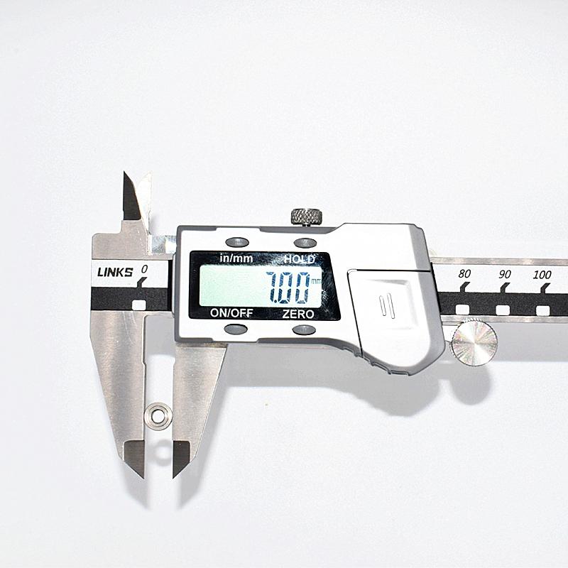 MR73-2 10 stk Miniatyr kromstål Lager 3*7*2(mm)