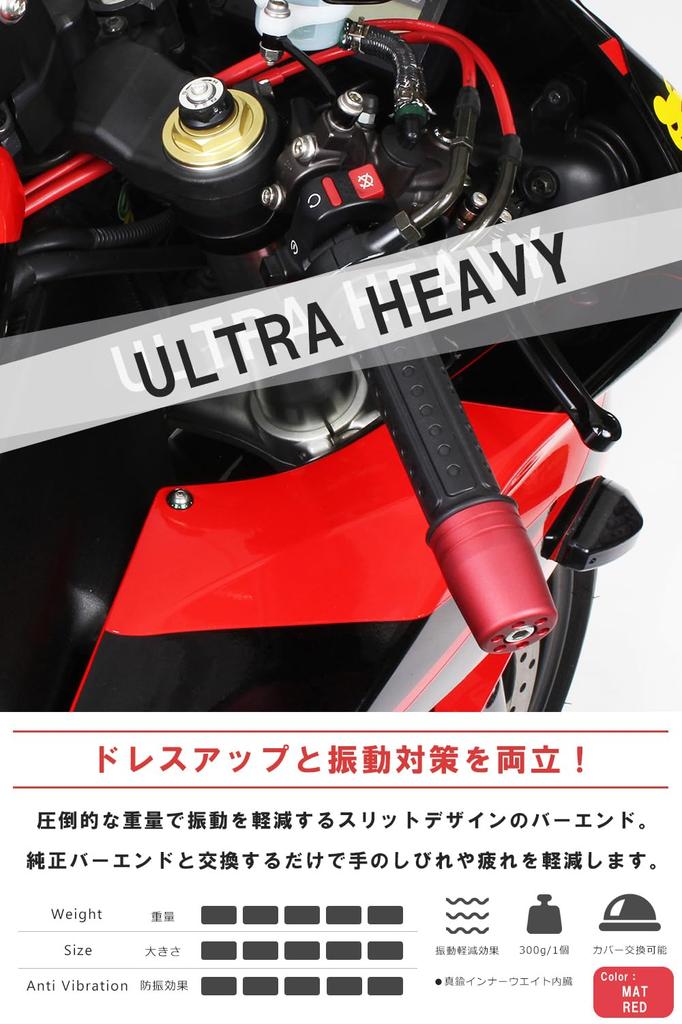 POSH FAITH Motorradzubehör Lenkerenden [Hergestellt in Japan] Ultra