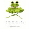 1PC Frog Knitted Pet Hat Adorable Cartoon Cat Cap For Small Dogs Cats Handmade Knit Headgear Cozy Stylish Pet Accessory Soft Warm Winter