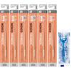 NONIO Toothbrush TYPE-SMOOTH Regular Set of 6 (Color May Vary) + Y-Floss Included