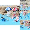 Mini Beach Ornament Micro Landscape Fairy Garden Decorative Doll House Accessory