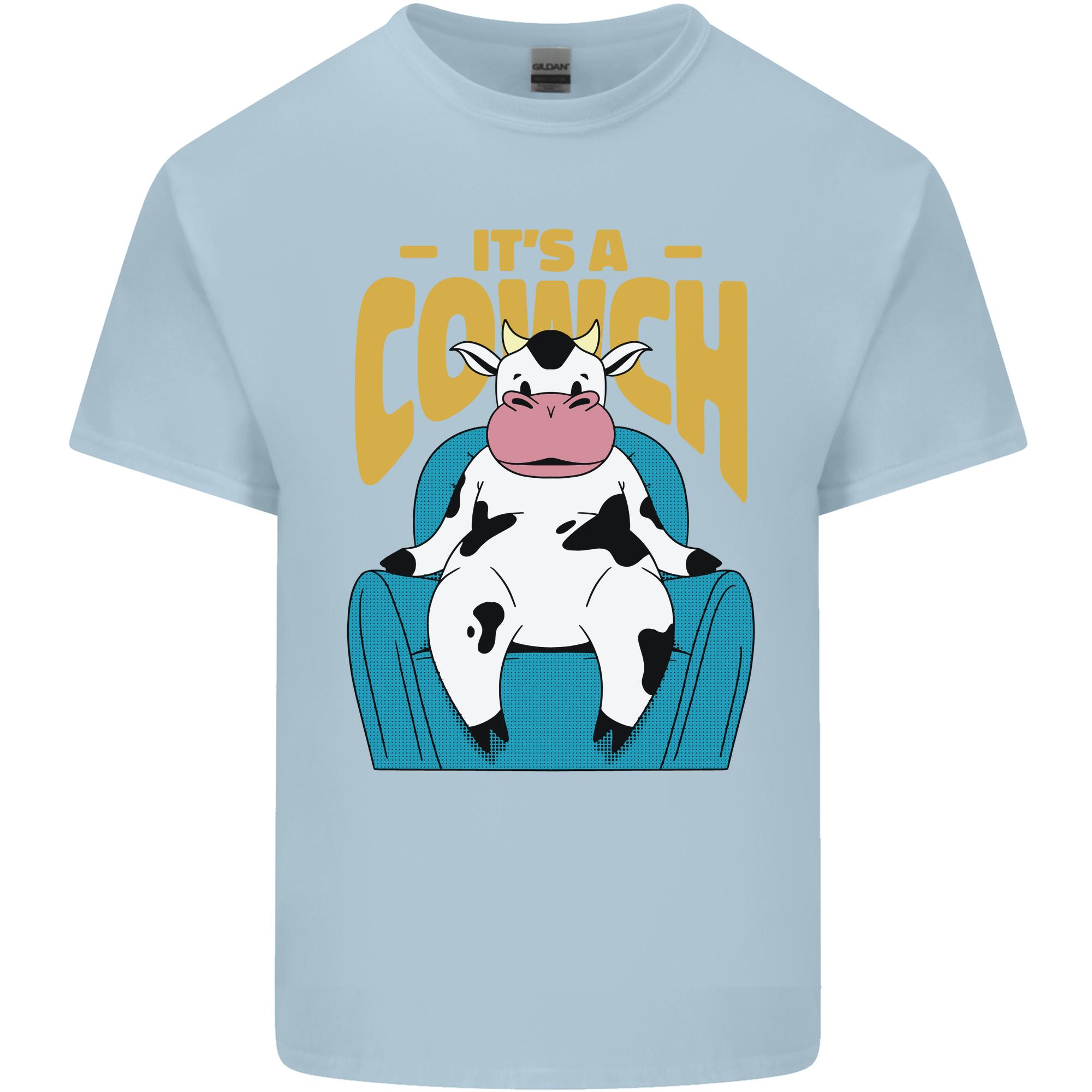 Its a Cowch Funny Cow Unisexs Light Cotton TShirt S