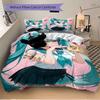 Heart Shape Gesture Print 3Pcs Bedding Setduvet Cover With 2 Bedropillowcase Home Birthday Gift