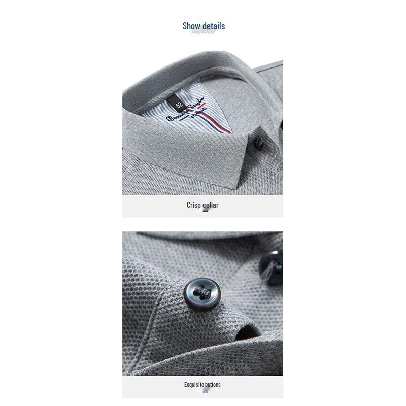 Deerhui Men's Business Casual Polo Shirt