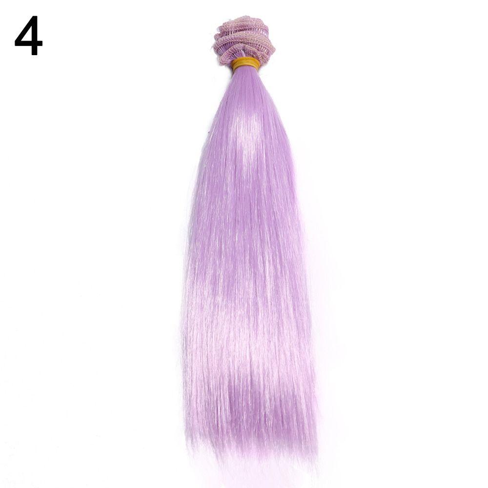 

1 шт. Высококачественное синтетическое волокно 10 см Парик Волосы Длинные Прямые Кукольные Парики DIY Кукольные Аксессуары 4