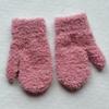 Solid Color Kids Warm Gloves Warm Full Finger Gloves New Short Gloves  Kids