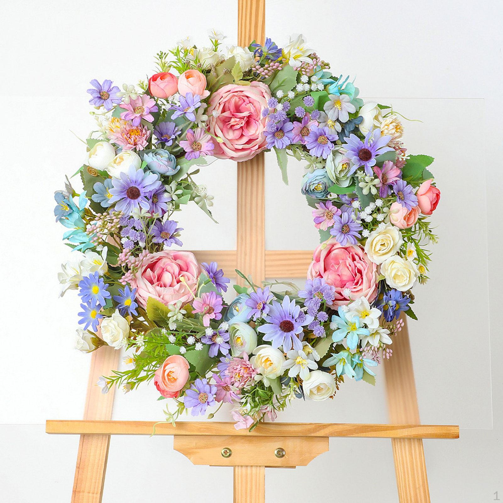 

Artificial Front Door, Wreath Spring Wreath, Reusable Centerpieces Gift Decoration Hanging Ornament
