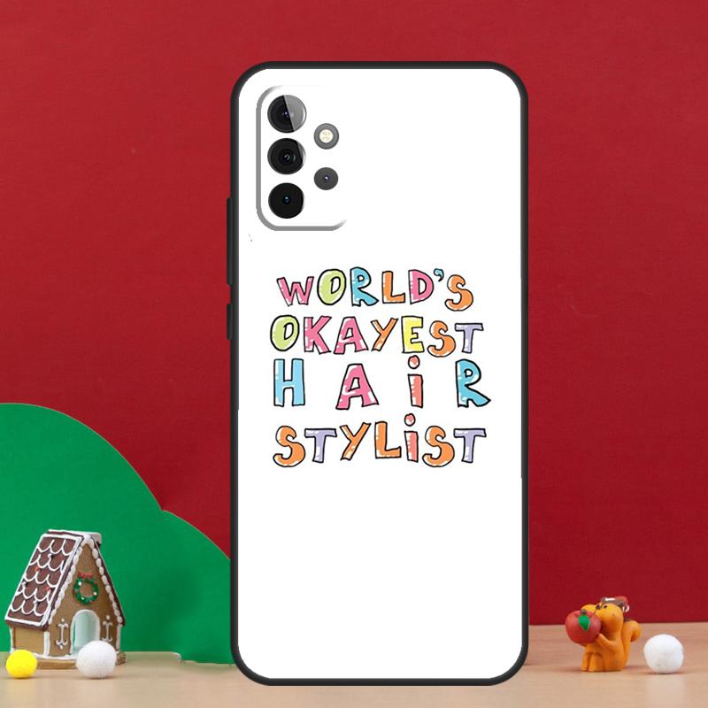 Hair Stylist Hairdresser Case For Samsung Galaxy A54 A06 A16 A26 A36 A56 A53 A32 A52 A33 A13 A55 A35 A15 A14 A34 A17