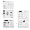 Silicone Nail Art Display Pad Table Mat Decals Training Practice Sheets Nail Template Nail Application Learning Tool