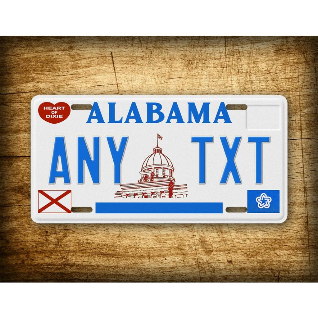 Tin Sign Alabama Replica Decorative Tag Home Decor Wall Art Vintage Metal Plate