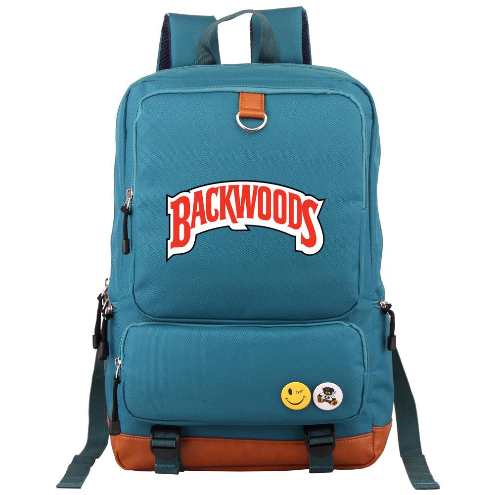 Straight Hair Backwoods Men'S And Women'S Backpacks Travel Bags Computer Bags Student School Bags