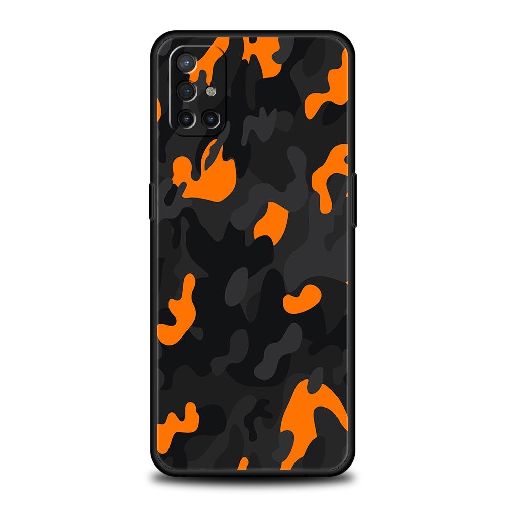 Camouflage Camo Military Phone Case For OnePlus 12R 9R 12 11 10 Pro 9 8 7 7T 8T 10T 9RT Nord 2T N10 N200 CE 2 5G Black Cover