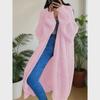 European and American temperament long over-the-knee sweater cardigan women's autumn and winter new lazy wind loose thickened knitted jacket women's