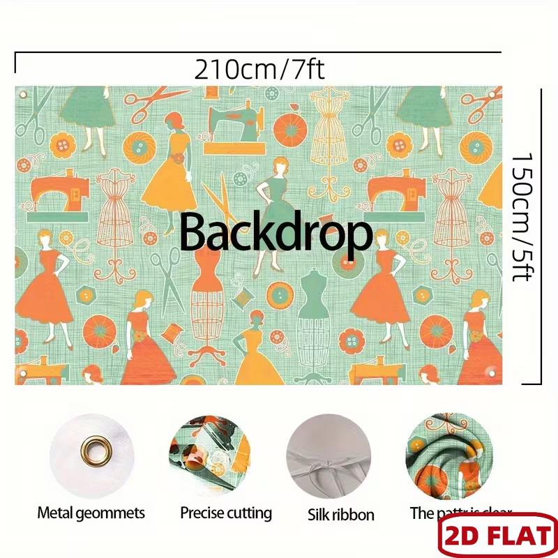 2D Flat Printing Winter Gingerbread Backdrop for Kids Christmas Party