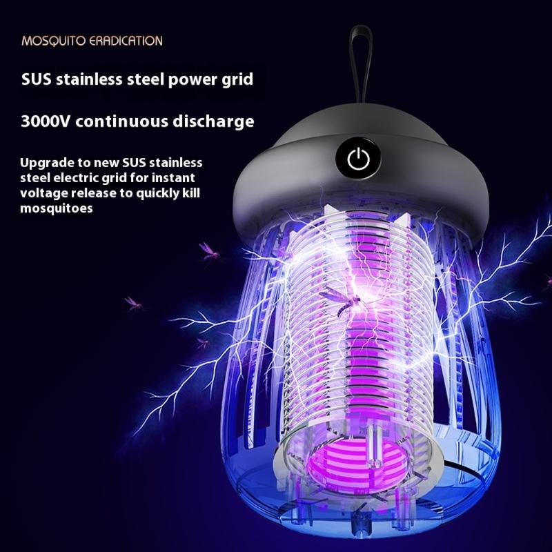 AI Powereds Electric Insect Zappers With Night Light Function USB Rechargeable Outdoor Decoration Lamp For Indoor Use