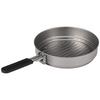 Lixada 1400ml Titanium Fry Pan Ultralight Grill Frying Pan with Folding Handle for Outdoor Cookware Camping Equipment
