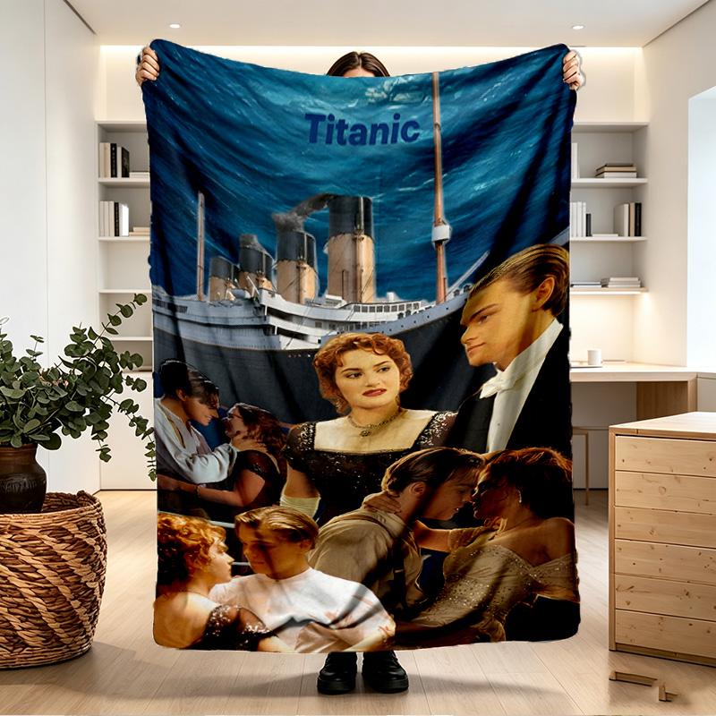 RMS Titanic Print Blanket - Soft & Comfortable, for Bedroom, Travel, Sofa, Home Decoration - Birthday Christmas Gift for Friend