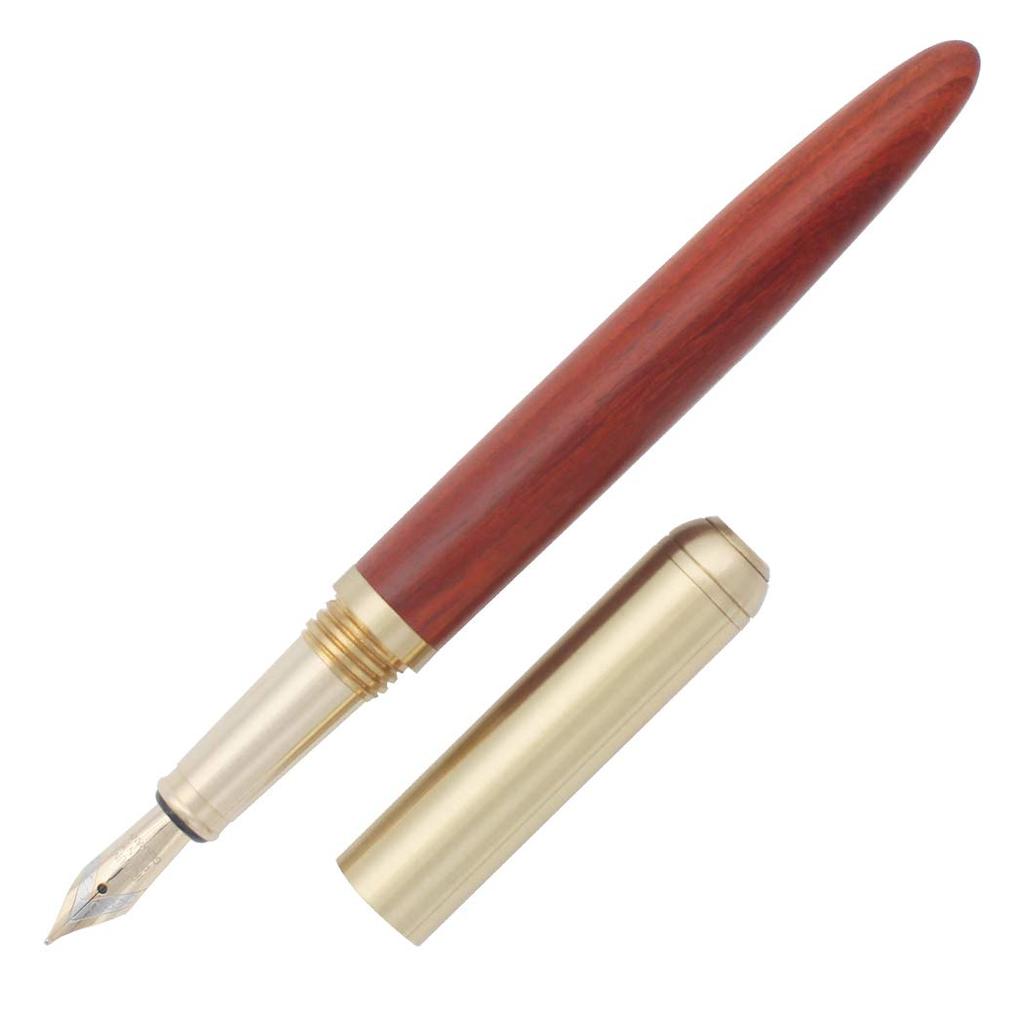 Gullor Handcrafted Rosewood Fountain Smooth and Easy to Medium for Signatures Pen, Write, Nib,