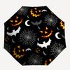 1pc Halloween Pumpkins Automatic Folding Umbrella   Compact 8 Rib Design, Durable Iron Frame for Travel, Outdoor,  a0920086