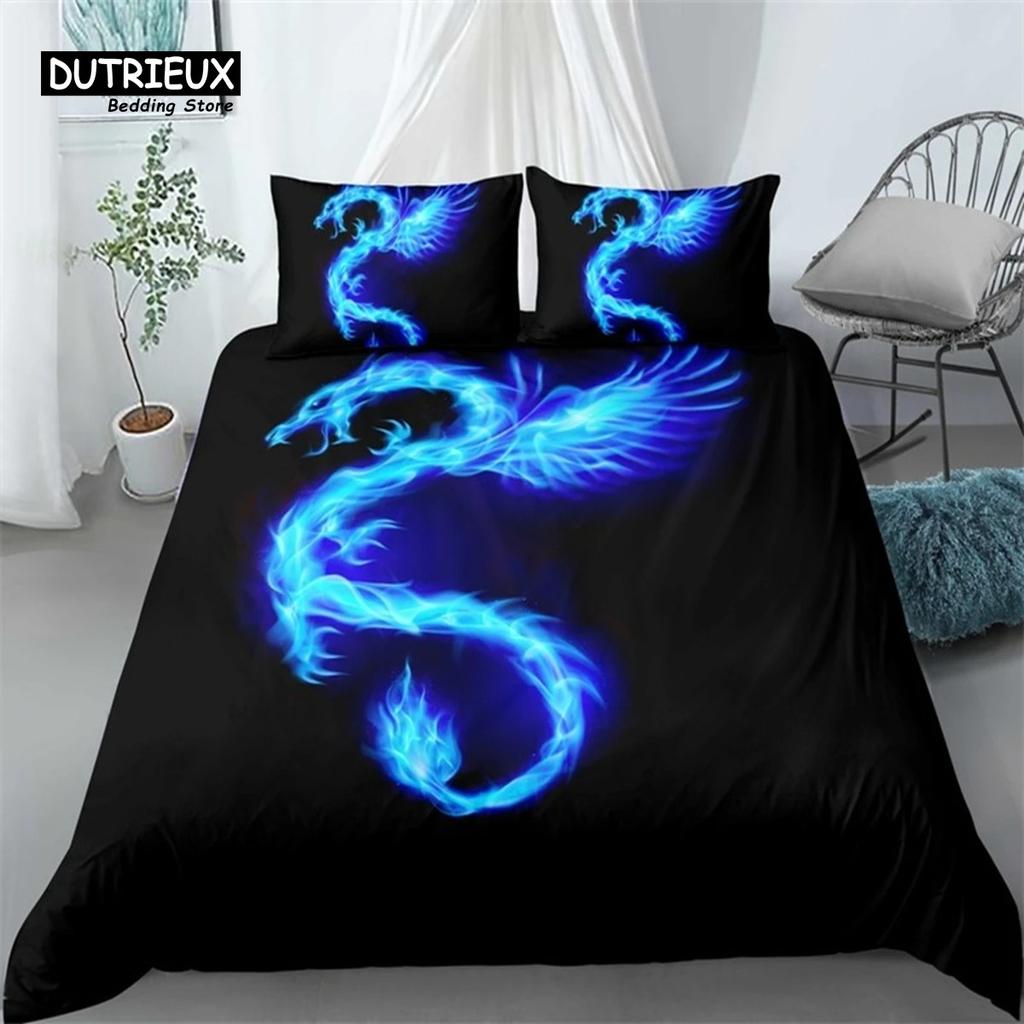 Flaming Phoenix Bed Cover Full Queen Size Phoenix Nirvana Fired Volcano Bed Ensemble Premium Microfiber Comforter Cover For Teen Adult Decor