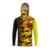 Costum de pescuit cu mânecă lungă din mătase de gheață mască camuflaj hanorac dintr-o bucată protecție solară UPF50 tricou subțire personalizabil