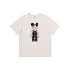 X BE@RBRICK Kollaboration FW23 Bequemes Rundhals-T-Shirt mit mehrfarbigem Print, kurzärmlig, Herren Oberteile Weiß LMT007013203492K14000