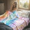 Neon Regenbogen Leopard Flanell Decke Warm Weich Halloween Weihnachten Dekorativ Sofa Warm Gemütlich Ganzjahres Geschenk