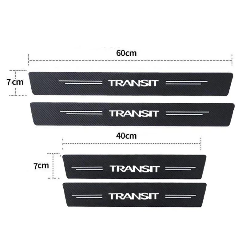 ACR1 Luminous Car Door Threshold Anti Kick Protector Stickers Anti Scratch Trunk Guard Strip For Ford TRANSIT Car Interior Accessorry