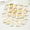 New 25Pcs/Set Vintage Gold Color Butterfly Ring Set Hollow Heart Imitation Pearl Zircon Rings Fashion Finger Jewelry Accessories