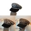 Y2k Leopard Print Beret Hat Unique Embroidered Design For Men's And Women's Style
