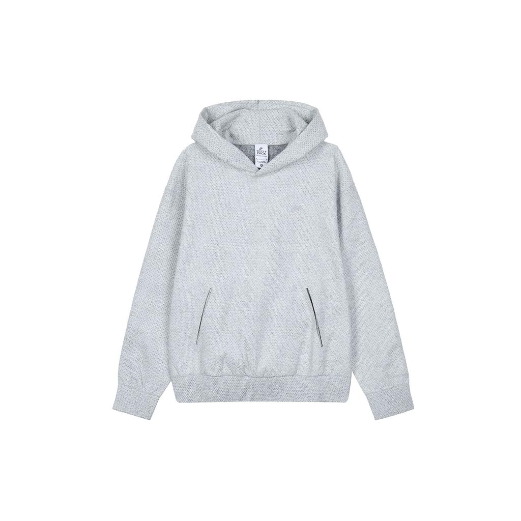Nike Solid Color Loose Hoodie Long Sleeve Sweatshirt Men Tops Light-Grey DX4303-084