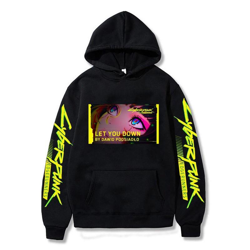 Grenzüberschreitende Cyberpunk Cyberpunk Print Serie Herbst und Winter Herren Hoodies Erwachsene Lässiger Komfort Langarm Sweatshirts