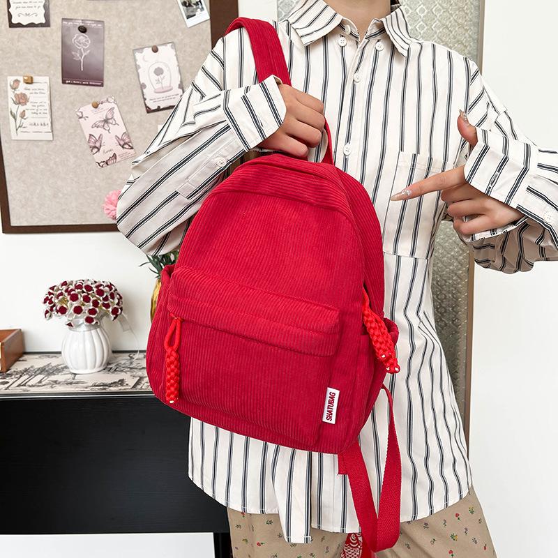 Schoolbag1011 New Fashion Versatile Small School Bag Women's Backpack Women's Bag Casual and Lightweight Canvas Bag Shoulder Small Backpack