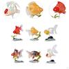 6 Mini Fish Figures for Aquatic Displays, Colorful Life with Stands
