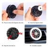 Car Aromatherapy Vent Clip Rotating Wheel Hub 90-Day Long-Lasting Volatile Interior Air Conditioning Decoration