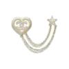 CHANEL [24P New Product] Love Logo Gold Star Belt Chain Brooch Women's Gold