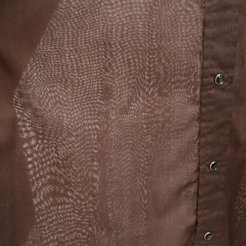 H BAR C 70s vintage Long sleeve Western shirt Brown Men's Used