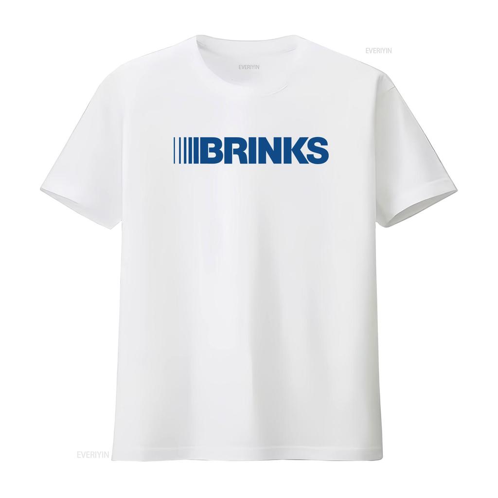 Brinks Truck Logo T Shirt Stylish And Trendy For Unisexs Fashion Vintage Washed Designer Clothes Top For Everyday Wear Soft