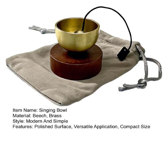 Mini Singing Bowl Set Easy to Use Copper Meditation Sound Bowl Yoga Meditation Relaxation Stress Relief Chakra Healing Bowl Portable Spiritual Gift