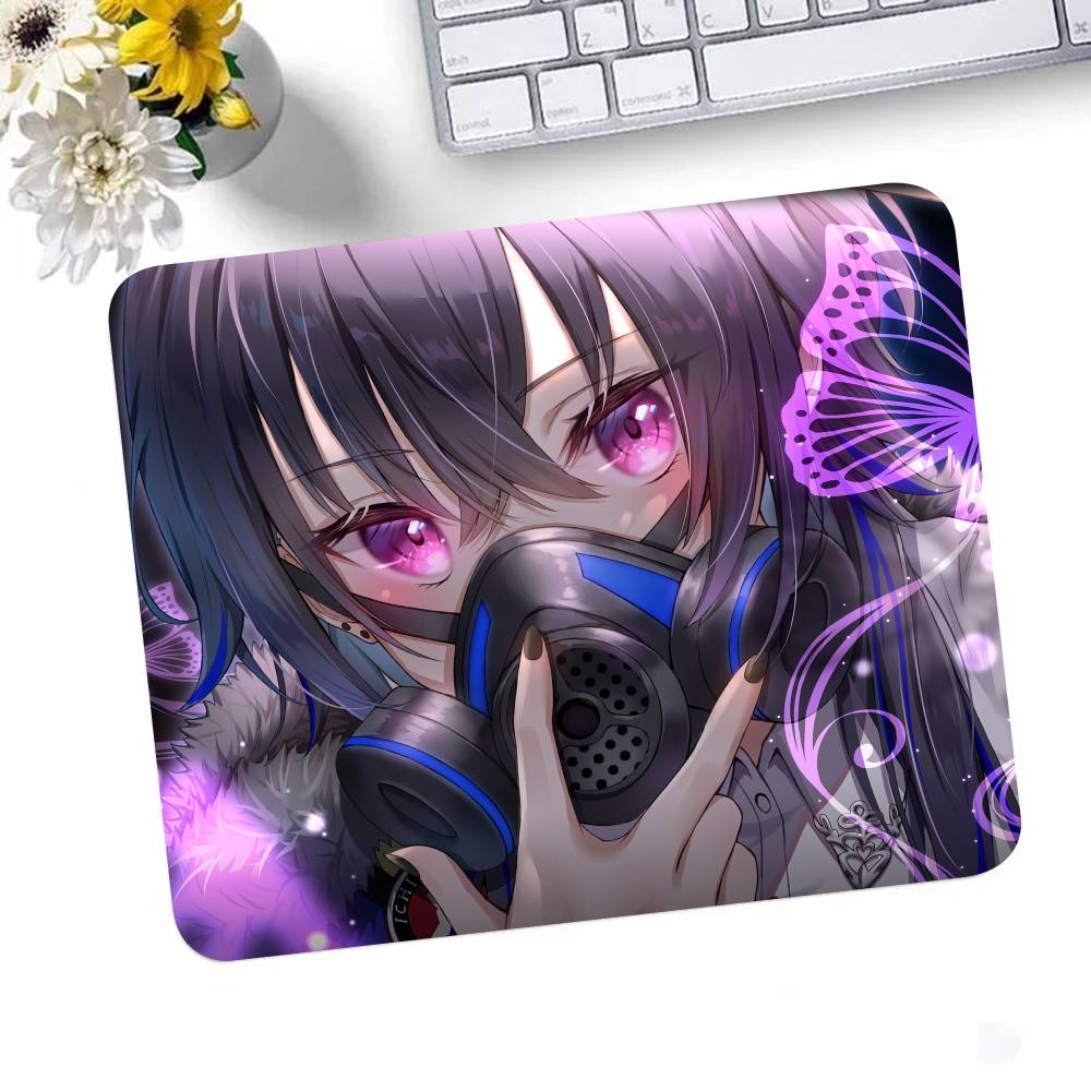 Anime Girl VTuber VSPO Ichinose Uruha Mousepad Small LockEdge Mouse Pad For Gamers Computer Desk Pad Rectangular Anti-slip