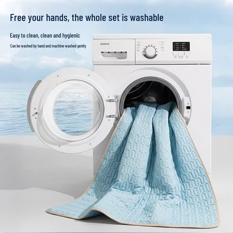WITCEMEY Antibacterial Latex Ice Silk Cooling Mat 3-Piece Set