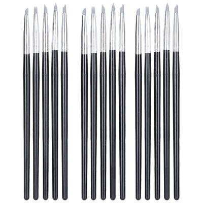 3 Set Töpferton Skulptur Pinsel Aquarellfarbe Silikonstift Verschiedene Größen