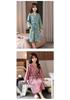 Children's Pure Cotton Double-Layer Gauze Jacquard Kimono Pajamas with Long Sleeves